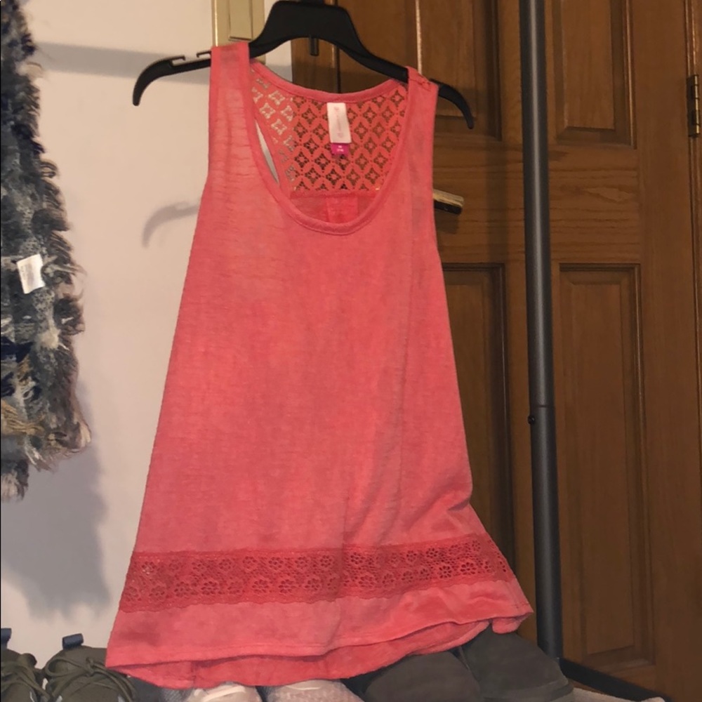 peach/ coral  tank top